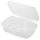 Műanyag összecsukható doboz 370ml (PP) 125x115x50mm 50db/cs 700db/krt