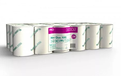 TUB32002 Tubeless Mini Duo toalettpapír 2 rtg fehér 101,5m 36tek/cs