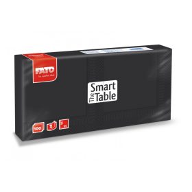 Szalvéta Fato 2rét. 24x24cm 1/4 fekete 100db/cs 24cs/krt