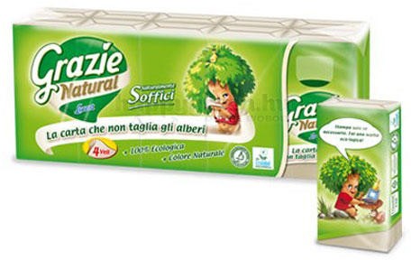Eco Natural papírzsebkendő 90F 10x9db/csomag 24cs./krt