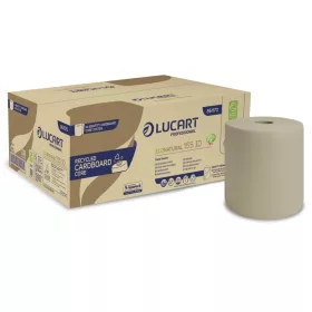   Lucart kéztörlő tek., ECONATURAL 155 ID, CardBoard 2rtg., natúr, 155m, 6tek/krt