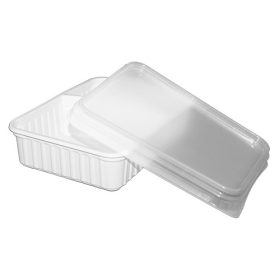   Műanyag szögletes osztott alj 630ml (6/4 osztással) mikrózható 50db/cs 400db/krt