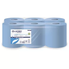   Lucart Strong L-One Maxi Blue 450, tekercses törlő, 2r., kék, 450lap/tek.,6tek./zsugor