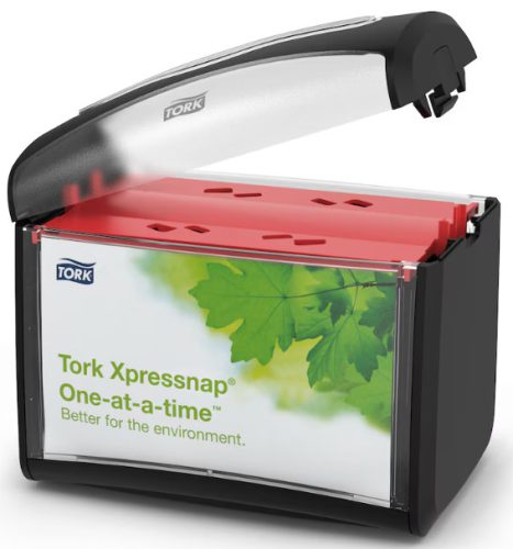 272611 Tork Xpressnap asztali szalvétaadagoló, fekete (N4 rendszer)