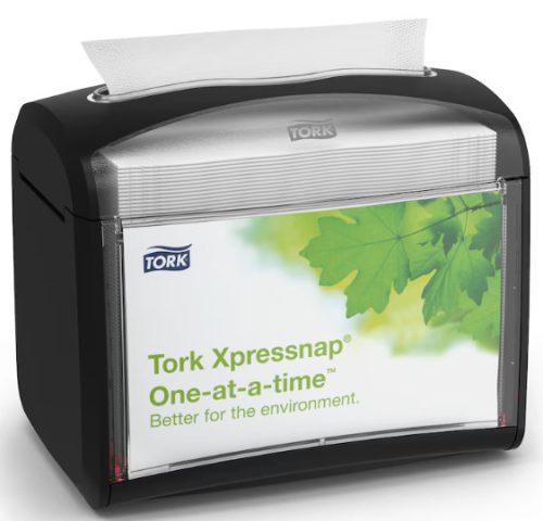 272611 Tork Xpressnap asztali szalvétaadagoló, fekete (N4 rendszer)