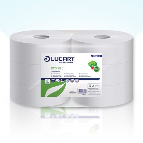 Lucart toalettpapír, 2rtg., fehér, 28cm, 265m, 6tek/cs