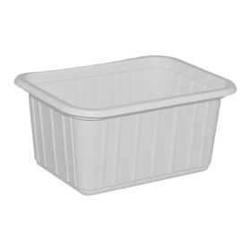 Műanyag szögletes alj 425ml fehér 50db/cs 800db/krt