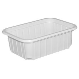 Műanyag szögletes alj 270ml fehér 50db/cs 800db/krt