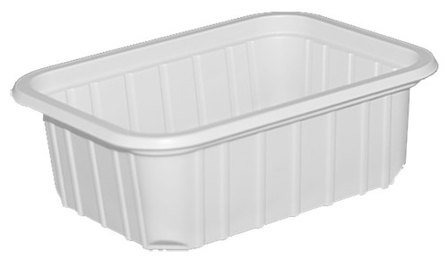 Műanyag szögletes alj 270ml fehér 50db/cs 800db/krt