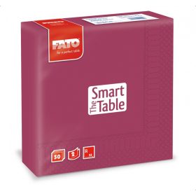 Szalvéta Fato 2rét. 33x33cm 1/4 bordó 50db/cs 24cs/#