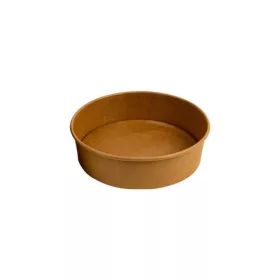Salátás doboz, papír+PE, 1100 ml, kraft I 50 db/cs