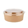 Salátás doboz, papír+PE, 750 ml, kraft I 50 db/cs
