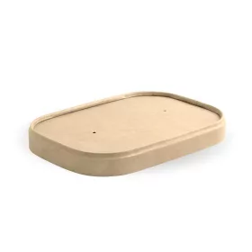 Tető kraft salátás dobozhoz, papír | 50 db/cs