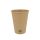 Papírpohár, 300 ml, műanyagmentes, kraft | 50 db/csomag