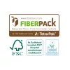 Toalettpapír, kétrétegű, kistekercses, Fiberpack papír, barna I 12x10 tekercs/karton