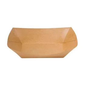 Street food csónak, kraft papír, 800 ml | 250 db/csomag