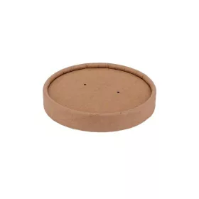   Kraft tető kraft levestartókhoz, papír, Ø 97 mm | 25 db/csomag