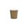 Lebomló kávés pohár, papír és PLA, 1,1 dl, presszókávés, barna, komposztálható termék jelöléssel | 50 db/csomag