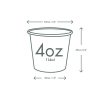 Lebomló kávés pohár, papír és PLA, 1,1 dl, presszókávés, barna, komposztálható termék jelöléssel | 50 db/csomag