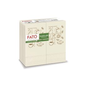   Szalvéta, Good Morning, 33x33, 1/8 hajtású, kétrétegű, Fiberpack papír, barna I 50 lap/cs