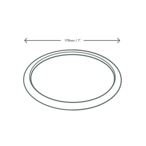Lebomló kezeletlen cukornád lapostányér, natúr, 18 cm | 50 db/csomag