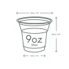 Lebomló hidegitalos pohár, PLA, 200ml, standard, minta nélkül, Ø 96 mm | 50 db/csomag