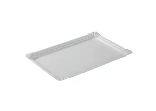 Szögletes papírtálca, fehér 18 x 26 cm - 250 db/csomag