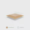 Lebomló papír zacskó, NatureFlex ablakos, 254*254mm | 1000 db/karton