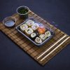 Lebomló sushi tálca, PLA, kis méret, 175*125*40mm | 300 db/karton