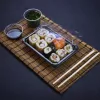 Lebomló sushi tálca, PLA, kis méret, 175*125*40mm | 300 db/karton